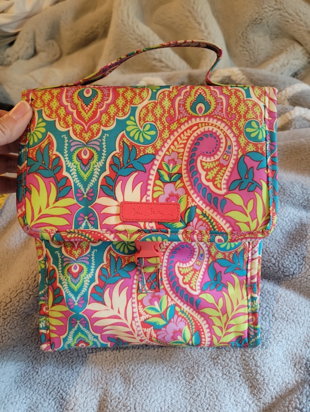 Vera Bradley Pink Paisley Print Lunchbox Bag